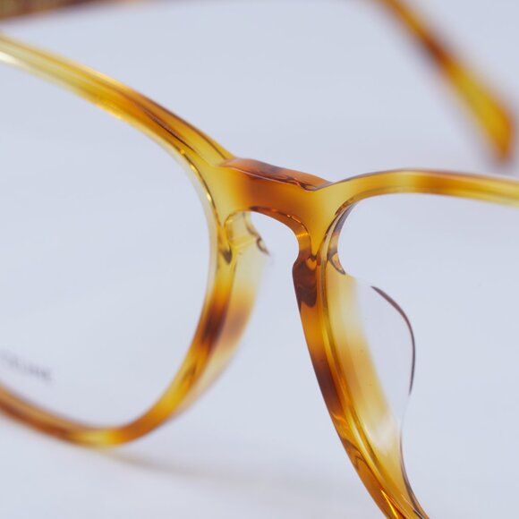 🕶️ New Celine CL50046F 053 Eyeglasses - Light Havana Frame 56mm - Picture 10 of 13